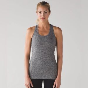 lululemon athletica Cool Racerback II Heathered Black Size 4